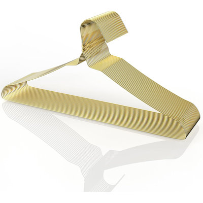 Cintres en métal, paquet de 20, cintres minces dorés et peu encombrants, durables pour l'organisation des placards et le rangement des vêtements