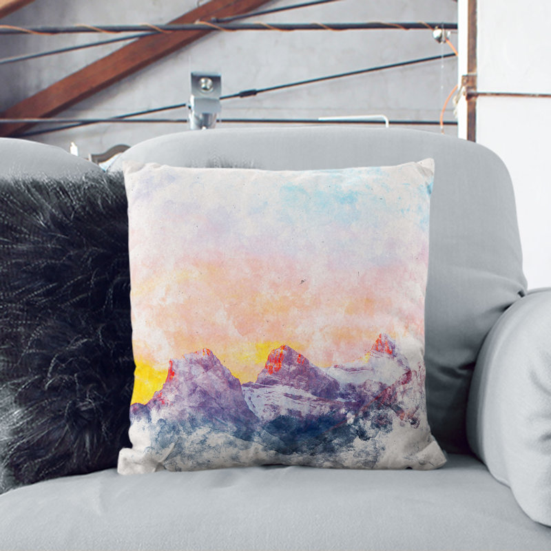 Square Cushion, Black, 55cm H x 55cm W x 20cm D