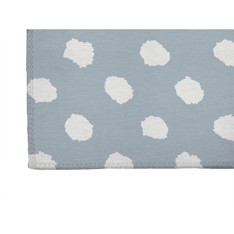 Grunge Dot Non-Slip Outdoor Rug, Runner 2'6" x 8'