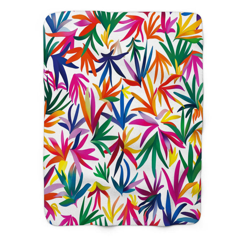 Folk Art Patterns - 1 Piece Premium Blanket, Twin