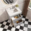 Fully Assembled 30''  Grey Freestanding Single Sink Bathroom Vanity With 2 Handle Sets And Engineered Marble Top-699097065