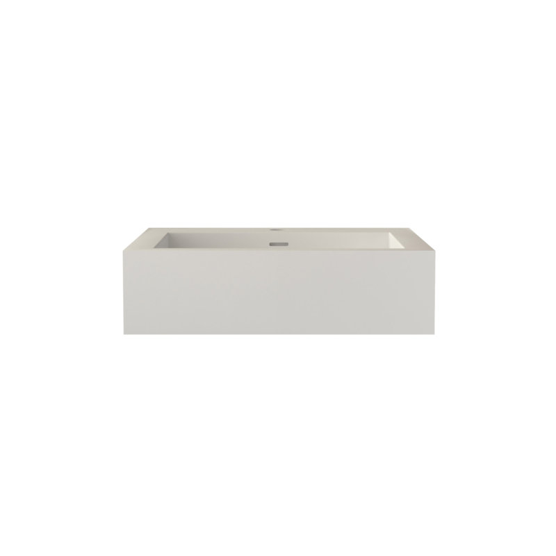 Lavabo pour salle de bain blanc mat