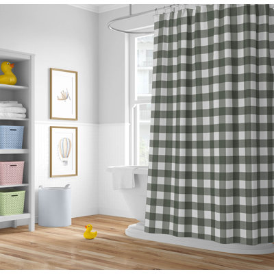Proper Gingham Ultra-Thin Lightweight Shower Curtain
