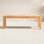 Solid Teak Wood Slatted Outdoor Bench