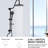 Matte Black Shower With 10" Rainfall Head And Handheld Lump Group