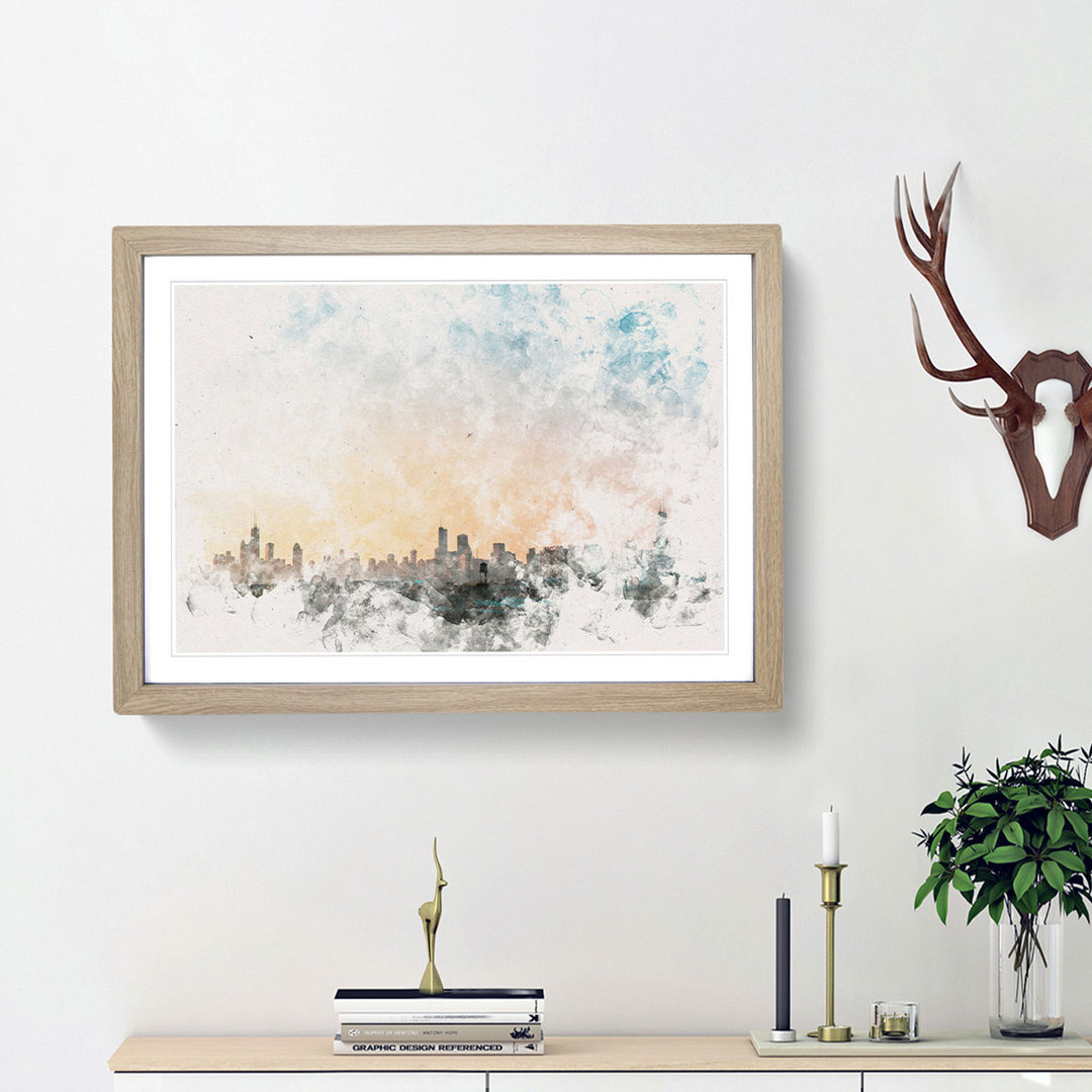 The Chicago Illinois Skyline - Picture Frame Painting Print