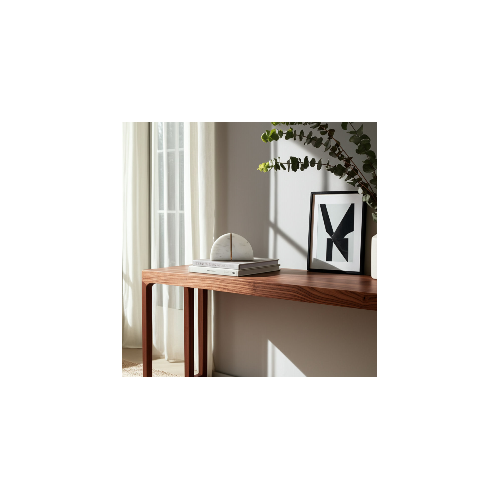 Nata Set of Two Bookends - 8" Set of White Marble Decorative Pie Bookends For Home or Office - Gifts for Book Lovers