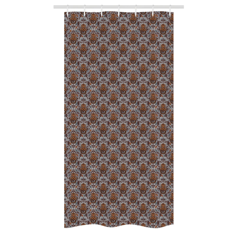 Roulers Shower Curtain with Hooks Included, 72" H x 36" W