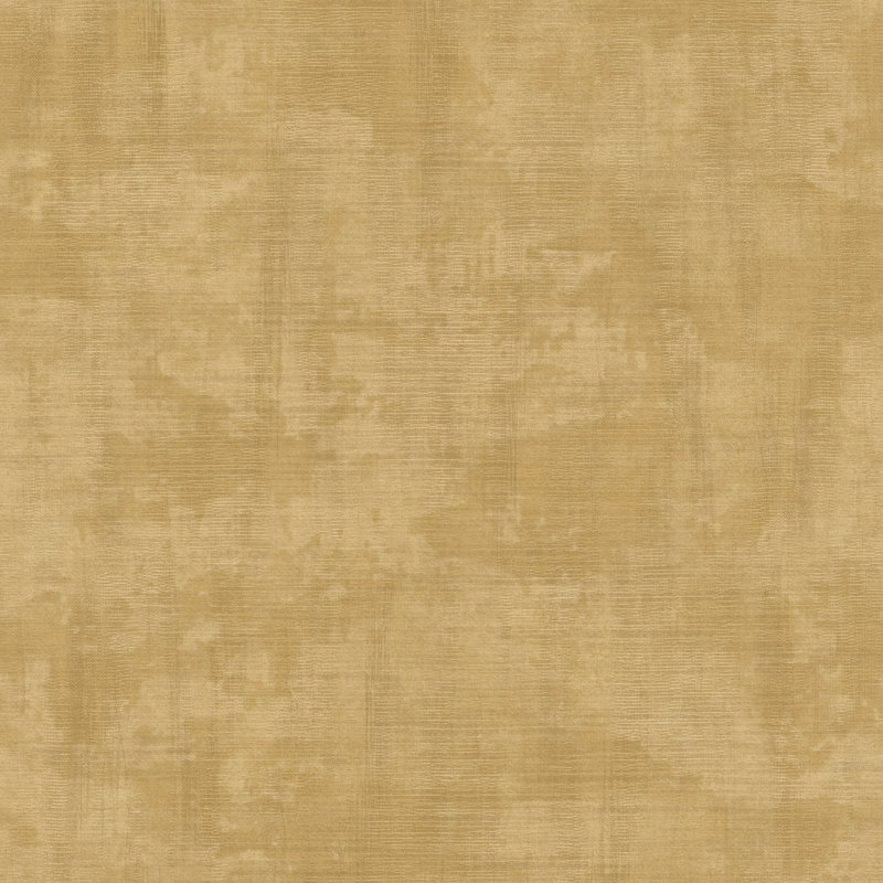 Italian Design Textured Linen Effect Wallpaper Roll, Gold
