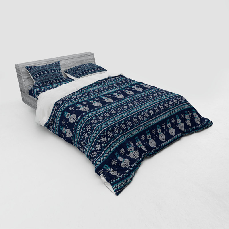 Traditional Polyester Chevron / Zig Zag Duvet Cover, Twin Duvet Cover + 3 Additional Pieces