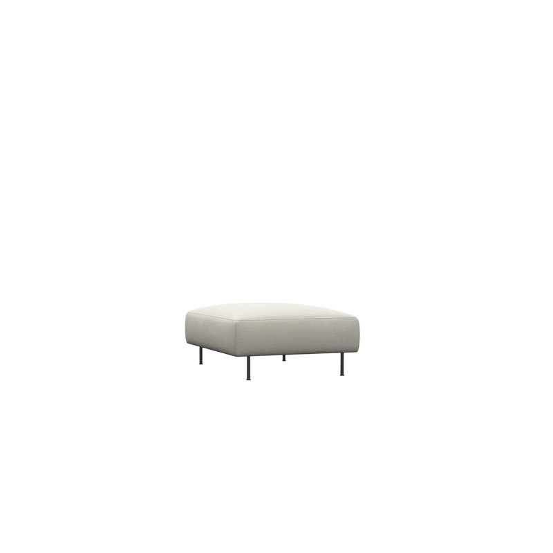 Collar Ottoman, Off White Cotton Blend