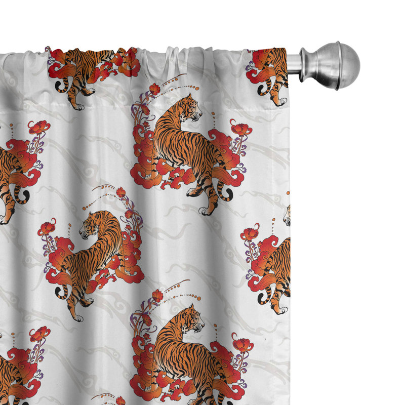 Semi Sheer Curtain Pair, 28" W x 63" L