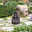 Fontaine à DEL en résine 23,62 "avec pots