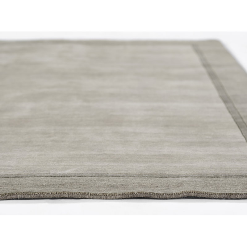 Beckton Wool Area Rug in Gray, Rectangle 8' x 10'