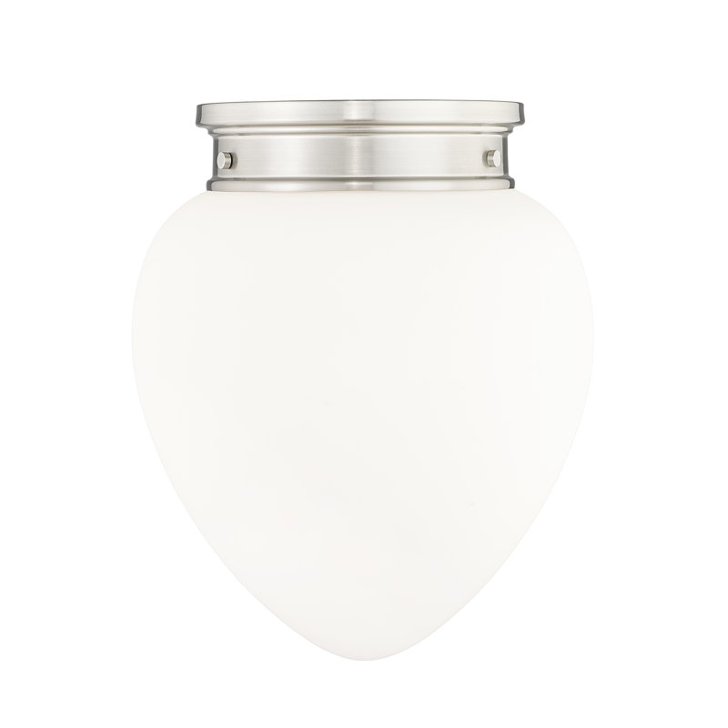 Plafonnier encastré Jevone, Nickel brossé, H 15 po x l 12,5 po x P 12,5 po