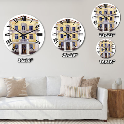 Horloge murale bohème et éclectique jaune
