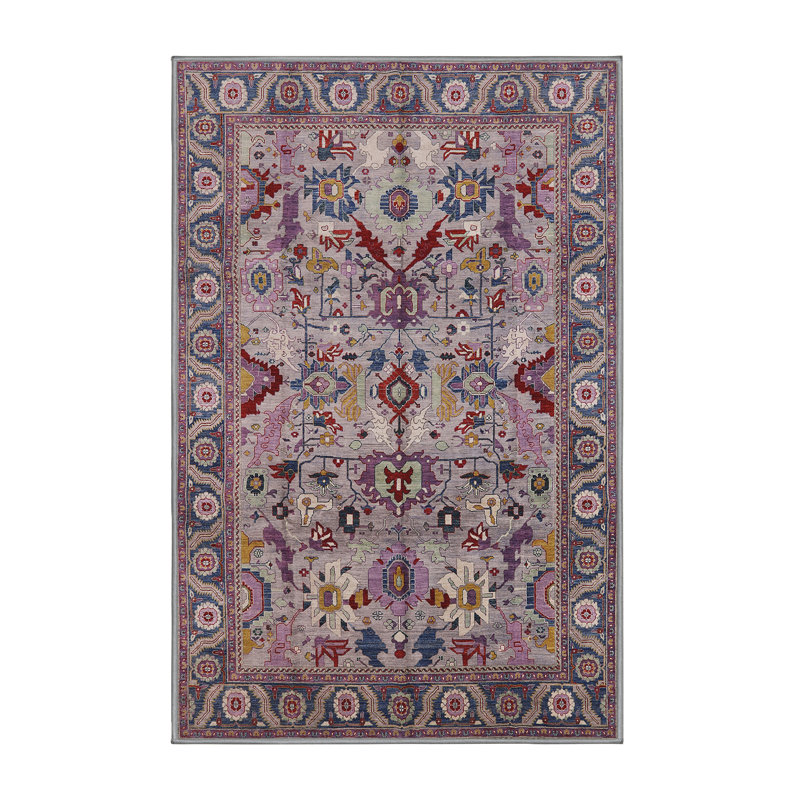 Tapis 10044 Mid-Century moderne 100% lavable à la machine, Tapis de couloir 2 pi x 5 pi
