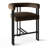 Modern 24" Upholstered Velvet Arm Counter Stool-1665897496
