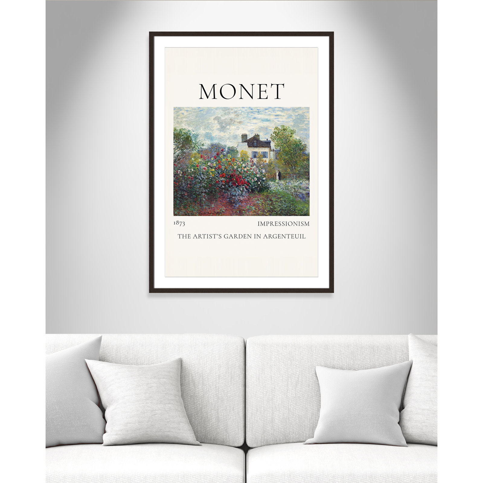 Yes, 41.5" H x 29.5" W x 1.25" D, Walnut Single Picture Frame
