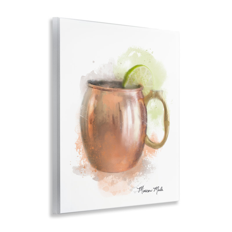 Plaque murale Moscow Mule aux teintes douces, design par Matthew Piotrowicz