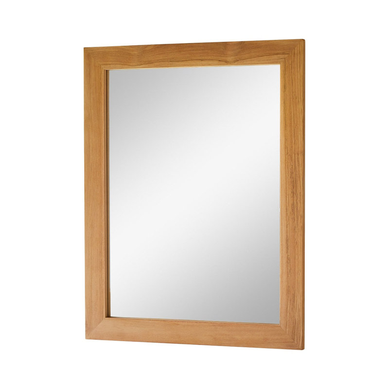 Tona Rectangle Solid Wood Mirror, 35.43" x 27.56"