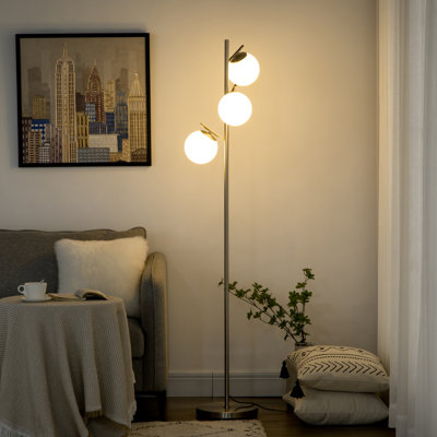 HOMCOM 3-Light Tree Floor Lamps