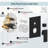 Male NPT 10 Inch High Pressure Rain Shower Head and Handheld 2.5 GPM in Matte Black(Valve Included)