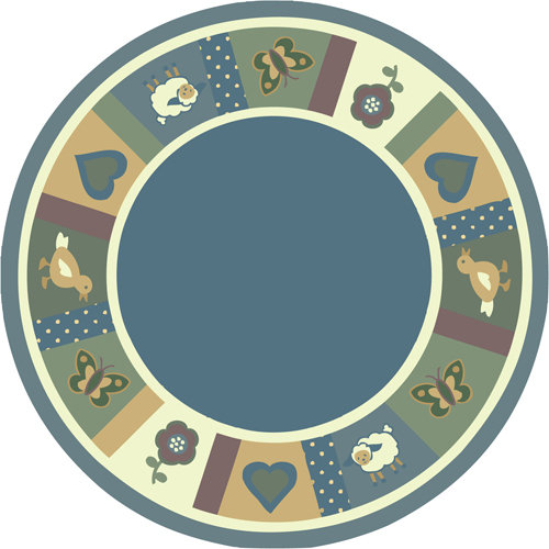 Tapis Just for Kids Baby Blues, Rond 5 pi 4 po