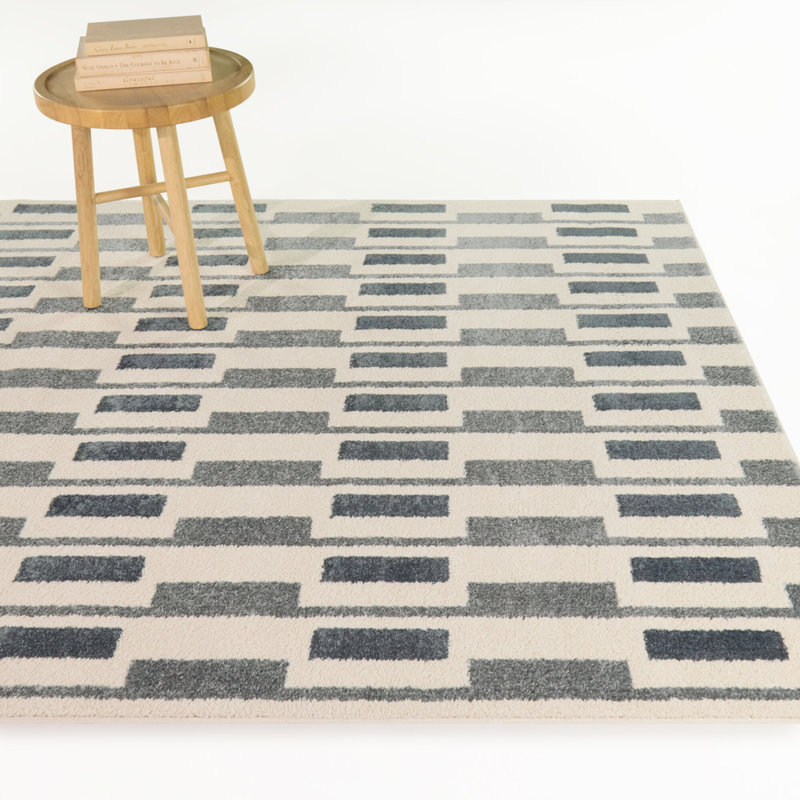 Tapis bleu / ardoise LaMonte, Bleu / ardoise, 7 pi 10 po x 10 pi