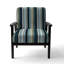 Serene Stripes - Fauteuil d'appoint rembourré à rayures et motifs