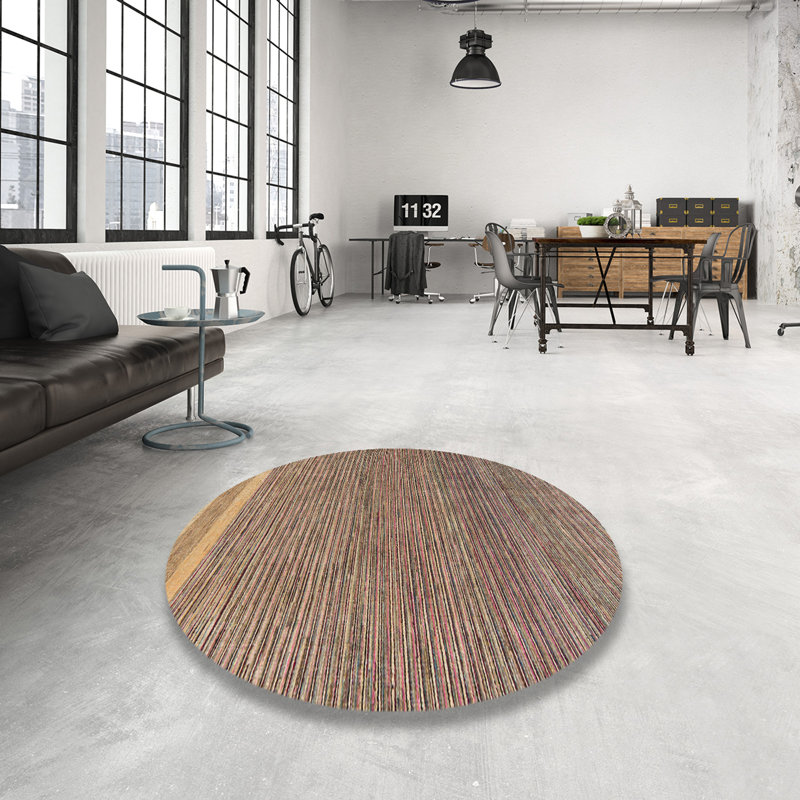 Abstract Indoor Rug, Round 5'