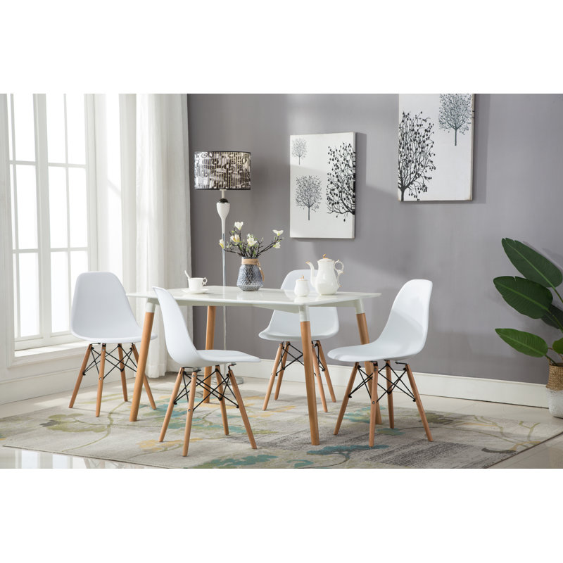 Demello 17.7'' H Side Chair, White, 1