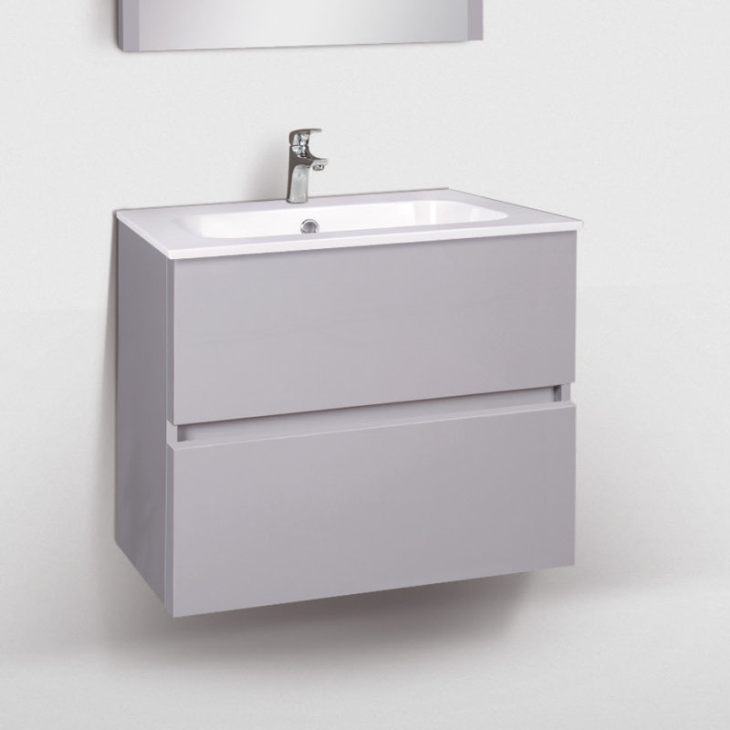 60 mm Single Double Bathroom Vanity Base, Light Grey