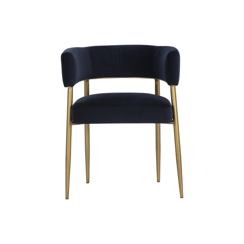 MAESTRO DINING ARMCHAIR - BELFAST HEATHER GREY, Navy