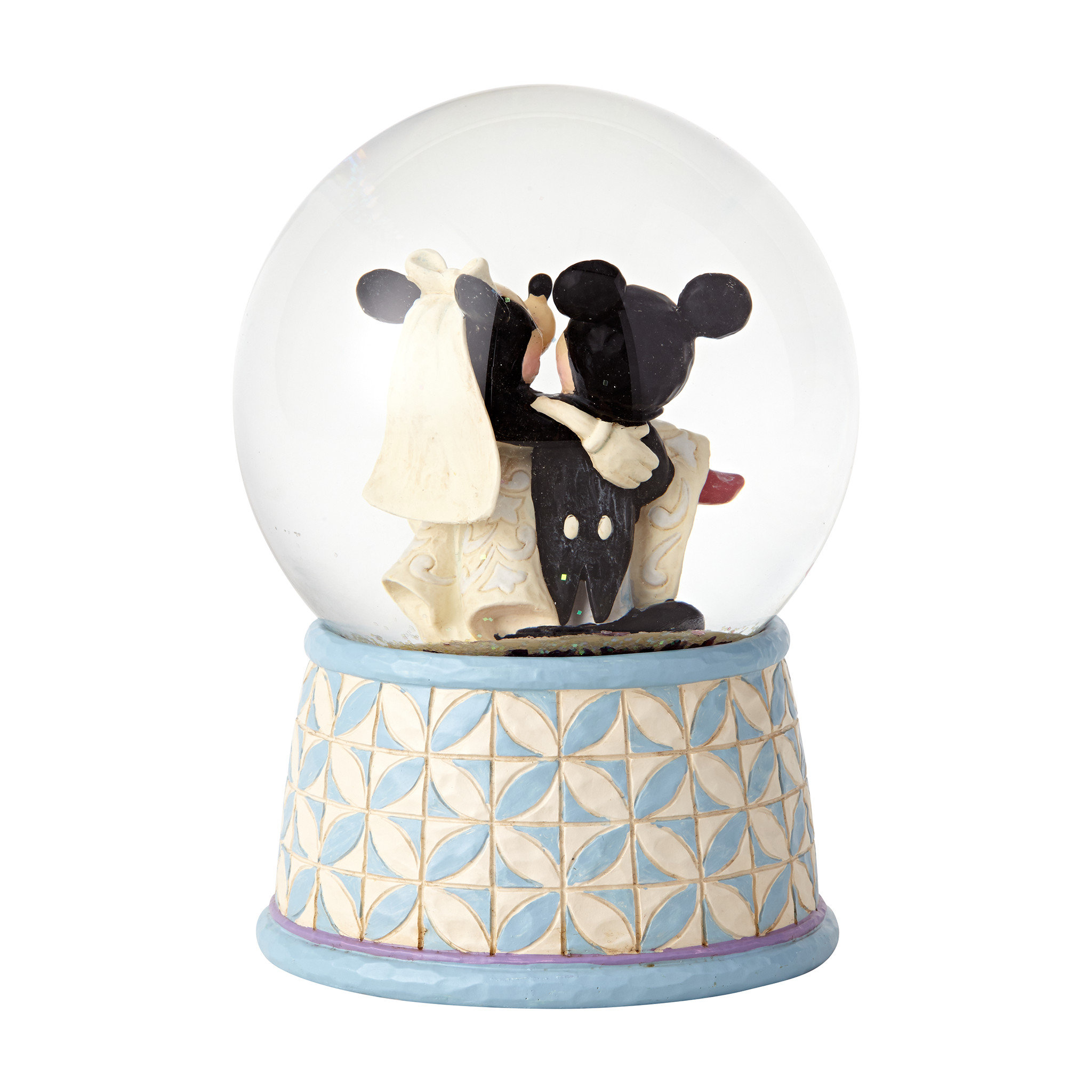 Figura enesco disney disney traditions mickey & minnie con trineo