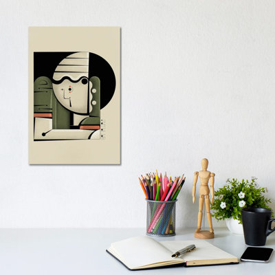 Green Ukiyoe 1 Piece Wrapped Canvas Wall Art