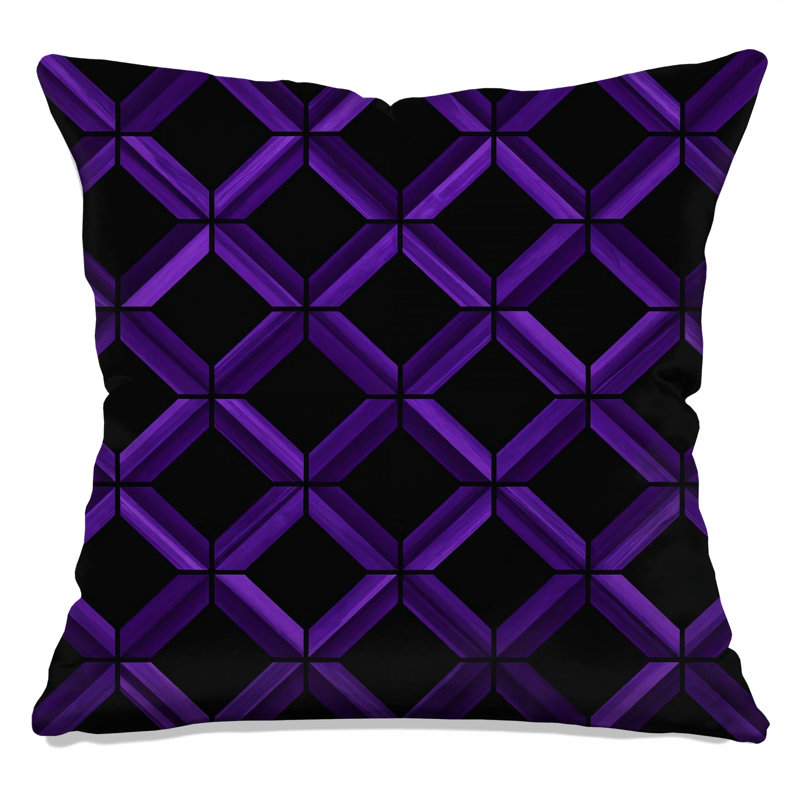 Modern Patterns Geometric Linen Reversible Throw Pillow, 16 x 16 inches