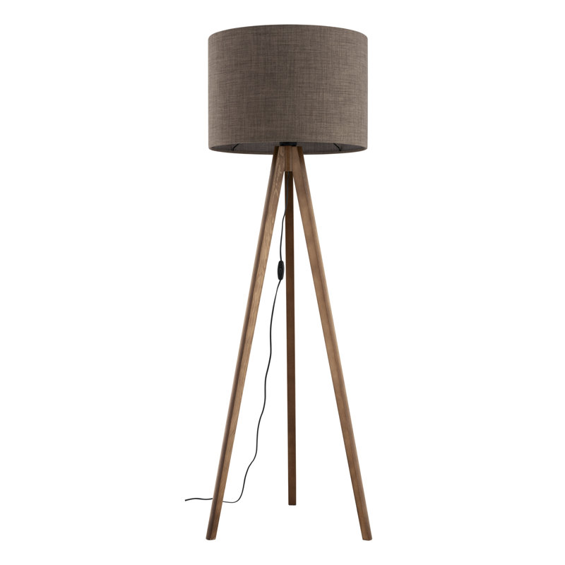 Lampe sur pied Tationna, Brun