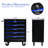 MULTIFUNCTIONAL TOOL CART WITH WHEELS-BLACK&BLUE