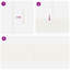 Bordure de jardin 10 pièces vidaXL - blanc 39,37 po x 0,02 po x 11,81 po-113326138-113326136