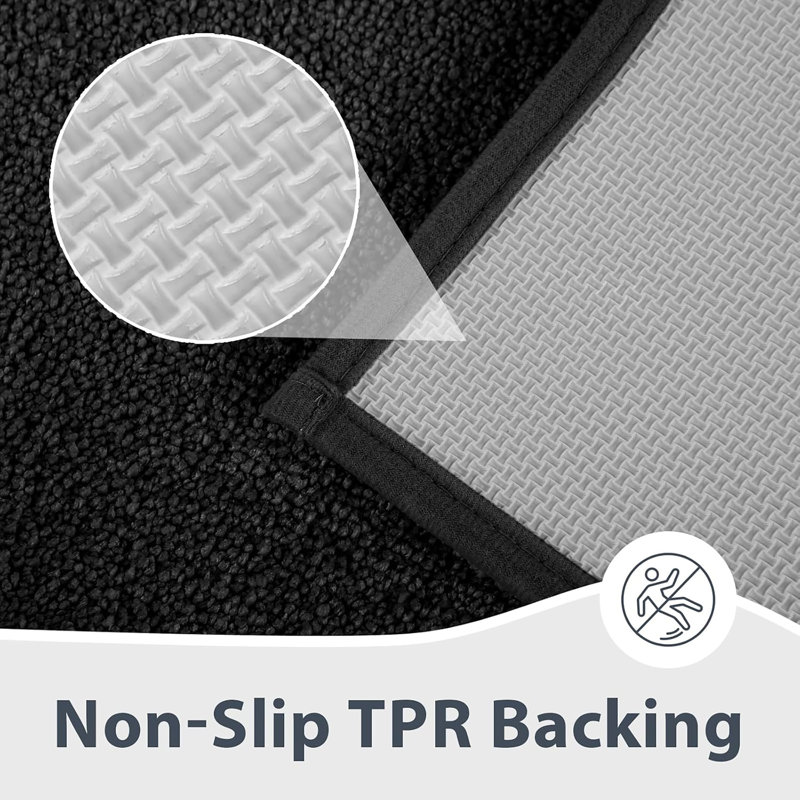 Tapis de bain antidérapant, Black