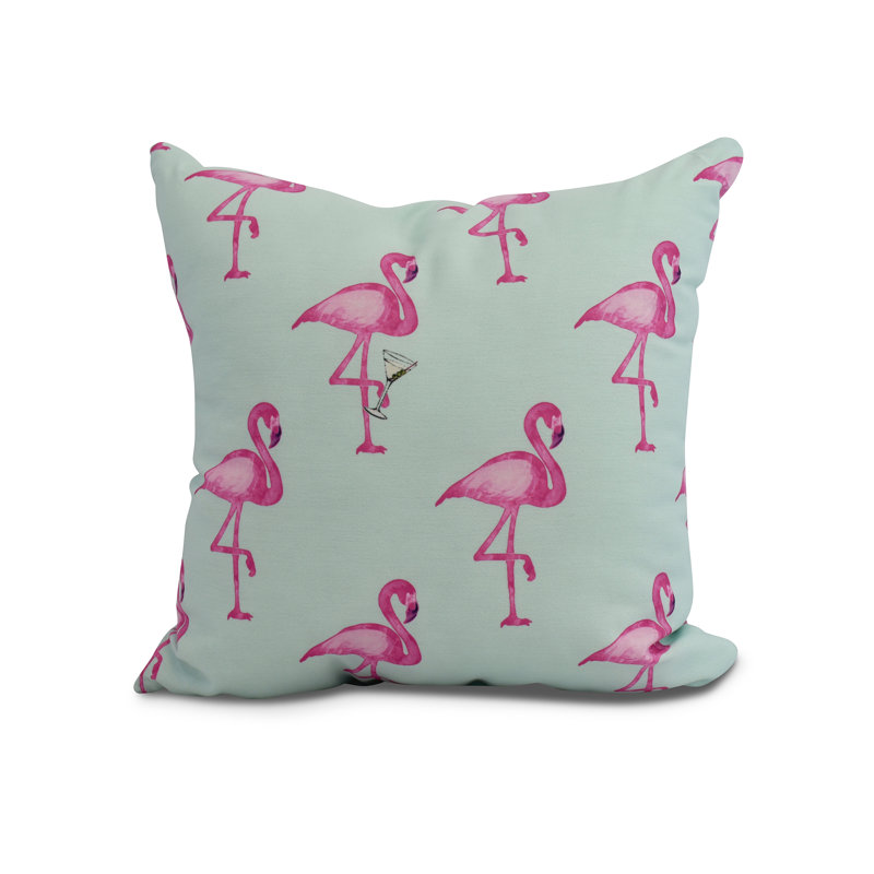 Coussin Palm Beach, Aigue-marine, 20 po x 20 po