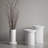 Cullan Stripe Pot Shiny White