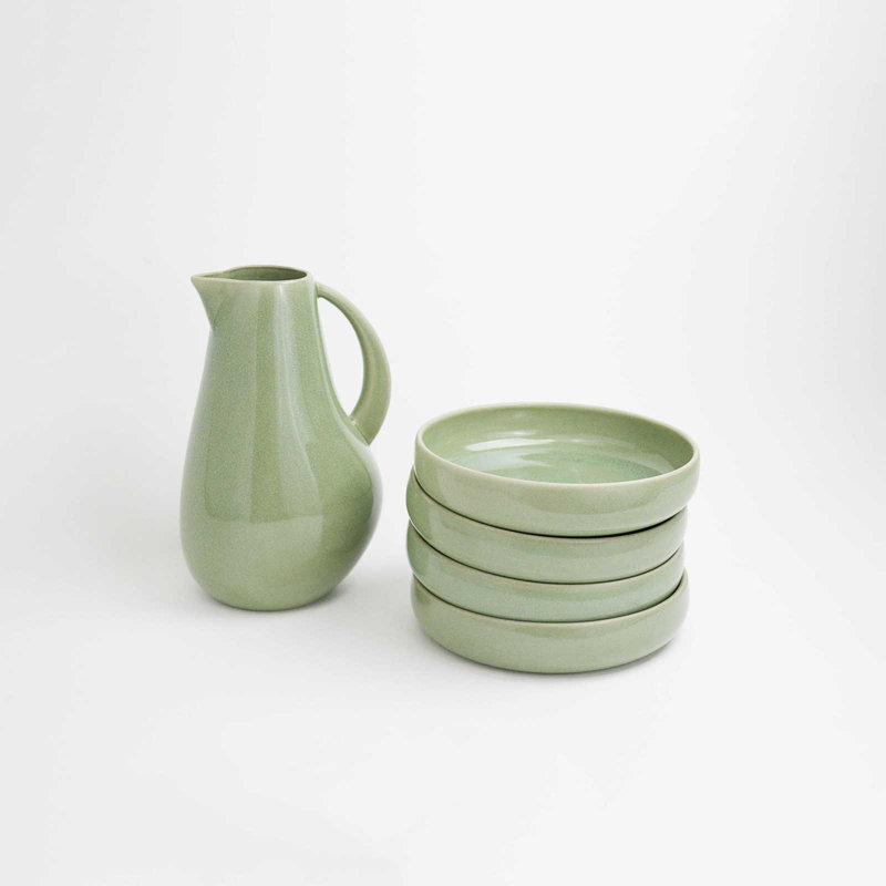 Borgen Stoneware Dinnerware Set, Sage