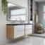 Ensemble de meuble-lavabo double mural 72 po Goodlow Kody-774290655