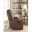 Fauteuil inclinable en microfibre polie