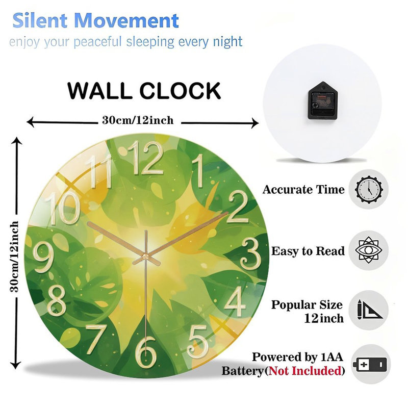 Horloge murale 12 po