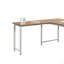 Bureau avec retour, finition brune-1878314316