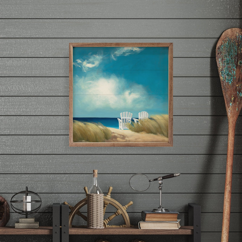 «A Perfect Day Beach» par Julia Purinton, H 4 po x l 4 po