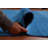 Sky Blue Solid Gabbeh Vegetable Dye Area Rug 10x13